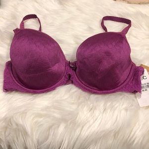 NWT Chantelle purple molded fit underwire bra 34C